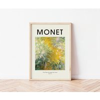 Monet Kunstdruck, Der Weg Durch Die Irisen, Poster, Galerie Wand, Vintage Druck, Typografie, Portrait, Geschenk, Künstler Poster von TheHouseOfZella