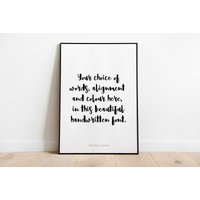 Personalisierter Druck, Personalisierter Spruch, Textdruck, Personalisiertes Spruchposter, Kunstdruck A3 A4 A5, Geschenk von TheHouseOfZella