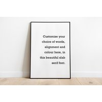 Personalisierter Druck, Personalisierter Spruch, Textdruck, Personalisiertes Spruchposter, Kunstdruck A3 A4 A5, Geschenk von TheHouseOfZella