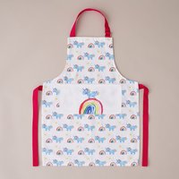 Einhorn Und Regenbogen Kind Schürze, Mit Tasche/Kinder Hübsche Baumwolle Schürze Kleine Mädchen Backen & Handwerk Maschine Waschbar von TheHumbleCut