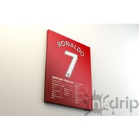 Cristiano Manchester United Wandkunst/Cr7 Kunst Ronalo Dekoration Nummer 7 Fußballkunst von TheInkDrip