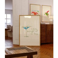 Schöner Und Lustiger Martini-Kunstdruck von TheIntuitiveCreative