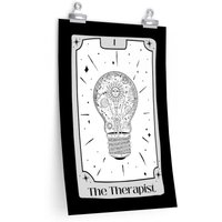 Der Therapeut Tarot Karte Kunstdruck | Geschenk Für Therapeuten Abitur Neues Job Weihnachtsgeschenk von TheJoyofTherapy