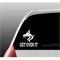 Get Over It Hochsprung-Autofenster-Aufkleber von TheKalicoKitty