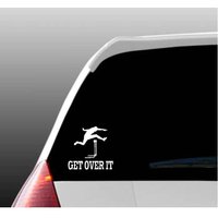 Get Over It Hürden Autofenster Aufkleber von TheKalicoKitty
