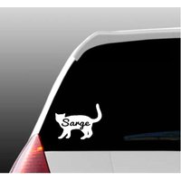 Personalisierte Katze Autofenster Aufkleber von TheKalicoKitty