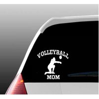 Volleyball Mama, Papa Oder Großeltern Auto Fensteraufkleber von TheKalicoKitty