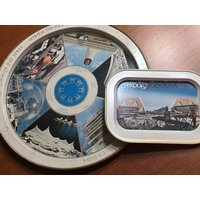 World Fair Expo 67 Tabletts Metall-Tabletts Montreal World's Servieren 1967 Metal-Bar-Tablett Us-Pavillon Centennial Canada Man & His von TheKitchWitch