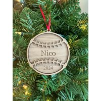 Baseball Ornament Personalisiert/Softball von TheKnottyWalnut