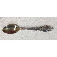 Antikes Sterling Silber Demitasse Löffel Monogrammiert Jj 1904 von TheLadyCollects