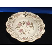 Reich Verzierte Schüssel - Handbemalt Getrimmt in Gold Antik Verwirrend Sammlerstück von TheLadyCollects