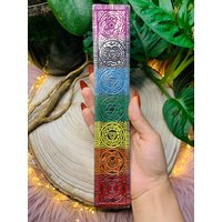 Räucherstäbchenhalter , , 7 Chakren'' Aus Weißmetall/Deko Räucherstäbchen Halterung von TheLightsofSpirit