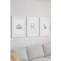 Set Von Drei Personalisierten Kinderzimmerdrucken von TheLittleGiftCoCards