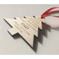 Personalisiert in Erinnerung An Einen Geliebten Menschen & Vers Holz Weihnachtsbaum Dekoration von TheLittleWoodenGift
