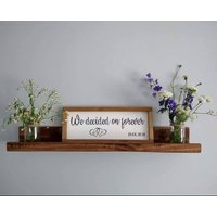 Wir Entschieden Uns Für Immer, Hochzeitsschild, Gerahmtes Holzschild Zuhause Wanddeko Bauernhaus Rustikales Geschenk/ Schild Uk, Hochzeitsgeschenk von TheLittleWoodenSign