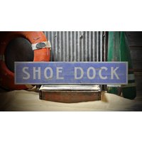 Benutzerdefinierte Boot Dock Namensschild - Rustikale Handgemachte Beunruhigt Holzschild Dekor von TheLiztonSignShop