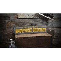 Benutzerdefinierte Brauerei Stadt Zustand Est Datum Zeichen - Rustikale Handgemachte Distressed Holzschild Dekorationen von TheLiztonSignShop