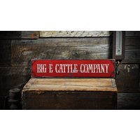 Benutzerdefinierte Cattle Company Schild - Rustikale Handgemachte Distressed Holzschild Dekorationen von TheLiztonSignShop