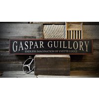 Custom Art Gallery Business Schild - Rustikale Handgemachte Dekoration Aus Beunruhigtem Holz von TheLiztonSignShop