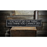 Do What You Think Cannot Schild - Rustikales Handgemachtes Distressed Holz, Benutzerdefinierte Holzschild-Dekor, Holzschild-Wanddekoration, Geschenk von TheLiztonSignShop