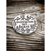 Fern Freund Geschenk Valentinstag Für Unter Dem Gleichen Mond Ihn Sie Fox Keychain Berge von TheLonelyMoose