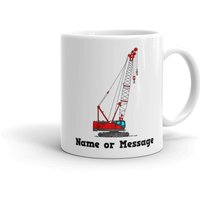 Personalisierte Raupenkranich Tasse Bauunternehmer Geschenk von TheMagicCrayons