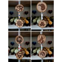 Baumscheiben Hänger Mit Motiv 2Er Set von TheMagicRunenShop
