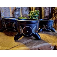 Räucherschale Sonne Und Mond Klein Speckstein von TheMagicRunenShop