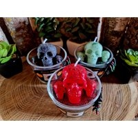 Totenkopf Duftkerze Im Glas von TheMagicRunenShop