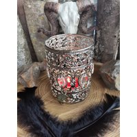Windlicht Metall Silber von TheMagicRunenShop