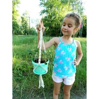 Kleine Hängende Pflanzer Boho Haus Blumentopf Halter Mini Makramee Pflanze Aufhänger Baumwolle Seil Wandbehang Indoor Oder Outdoor-Dekor von TheMagicalNodules