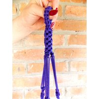 Lila Makramee Pflanze Aufhänger 36 Zoll 3mm - Lila Halter Hängeampel Hängen Muster, Pflanzer Wand Topf von TheMagicalNodules