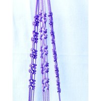 Lila Makramee Pflanze Aufhänger 40 Zoll 3mm - Hängen Blumentopf von TheMagicalNodules