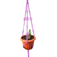 Lila Makramee Pflanze Halter 28 Zoll 3mm - Hängen Blumentopf Indoor Outdoor Geschenk-Idee von TheMagicalNodules