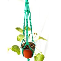 Mini Makramee Pflanze Aufhänger 18 Zoll 3 Mm Kleine Hängeampel Indoor Oder Outdoor-Ausstattung Flower Pot Halter Hall Dekorationen Blumentopf von TheMagicalNodules