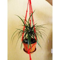 Rot Makramee Pflanze Aufhänger 32 Zoll 3mm - Hängen Blumentopf Halter Indoor Outdoor Geschenk-Idee Wand Blumenampel von TheMagicalNodules