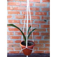 Weiß Makramee Pflanze Aufhänger 36 Zoll 3mm - Hängen Blumentopf Indoor Outdoor Geschenk-Idee von TheMagicalNodules