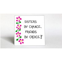 Sister Freundschaft Zitat, Kühlschrankmagnet, Rosa Blumenmuster Sister Freundschaft Zitat, Kühlschrankmagnet, Rosa Blumenmuster von TheMagnificentMagnet