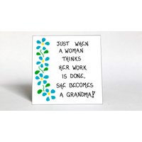 Humorvoller Großmutter Magnet Blaue Blumen-Design, Neue Geschenk Humorvoller Großmutter Magnet Blaue Blumen-Design, Neue Geschenk von TheMagnificentMagnet