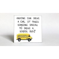 Magnet - Busfahrer Zitat, Schulbus-Operator Wertschätzung Zitat. Danke Spruch. Gelb Und Schwarzes Fahrzeug von TheMagnificentMagnet