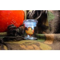 Mini Metallic Handbemalte Herbst Blattdose von TheMagpieInventory