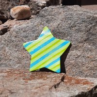 streifenstern Magnet von TheMagpieInventory