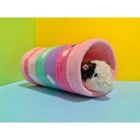 Meerschweinchen Fleece Runder Tunnel | Bleibt Offen Meerschweinchen Fleece Runder Tunnel | Bleibt Offen von TheMarisCrafts