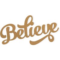 Believe Wall Decor Word - Ausschnitt, Wohnkultur, Aus Hochwertigem Karton Geschnitten, Erhältlich Von 5 Bis 36 Zoll Lang von TheMonogramCorner