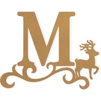 Weihnachts-Monogramm Bemalbares Holz von TheMonogramCorner