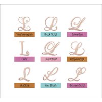 Buchstabe L Cake Topper 13 cm Holz - Lackierbar Mit 5 Zinken von TheMonogramCorner