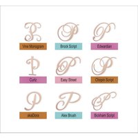 Buchstabe P, Cake Topper Holzinitial Für Hochzeit Oder Party | 13 cm von TheMonogramCorner