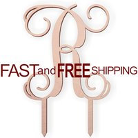Cake Topper Bemalbarer Buchstabe R Mit Zacken Cake Topper Bemalbarer Buchstabe R Mit Zacken von TheMonogramCorner