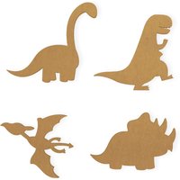 Dinosaurs-Brachiosaurus, T-Rex, Pterodactyl, Triceratops - Ausschnitt, Kinderzimmer-Dekor, Qualitätskarton & Verfügbar Von 12 Bis 42 Zoll Groß von TheMonogramCorner