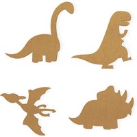 Dinosaurs-Brachiosaurus, T-Rex, Pterodactyl, Triceratops - Ausschnitt, Kinderzimmer-Dekor, Qualitätskarton & Verfügbar Von 12 Bis 42 Zoll Groß Dinosaurs-Brachiosaurus, T-Rex, Pterodactyl, Triceratops - Ausschnitt, Kinderzimmer-Dekor, Qualitätskarton & Verfügbar Von 12 Bis 42 Zoll Groß von TheMonogramCorner